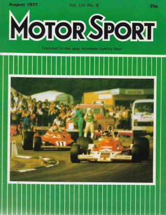 MOTOR SPORT 1977 AUG - BMW 633 CSi, LELAND 8, PANTHER LIMA, RANGE ROVER